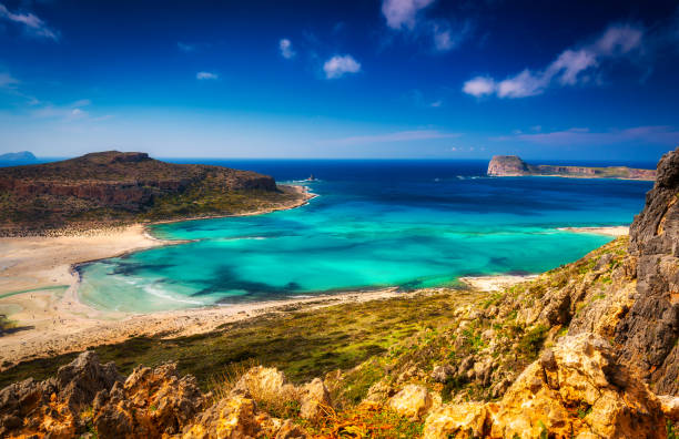 istock Beautiful landscape of Balos beach on Crete 1364929793