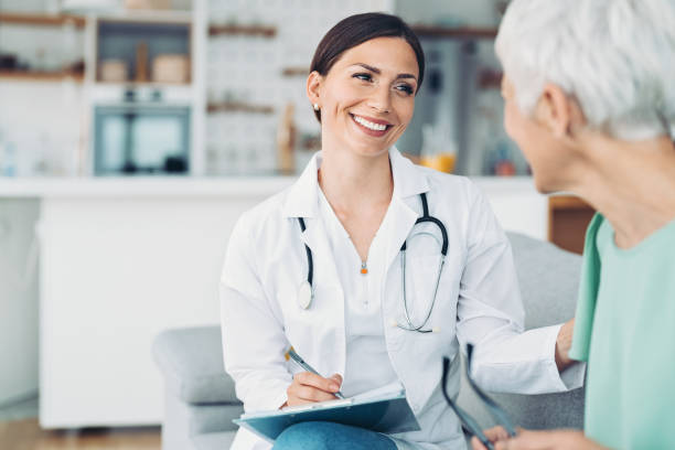 istock Medical service for senior people 1364929985
