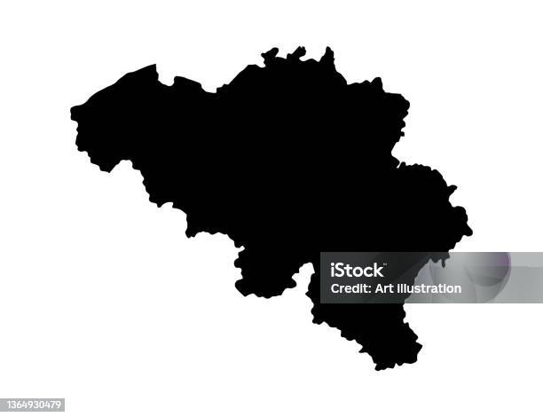 Belgium Map Isolated On White Or Transparent Backgroundsymbol Of Belgium Template For Bannercardadvertising Magazine And Business Matching Country Poster Vector Illustration向量圖形及更多比利時圖片