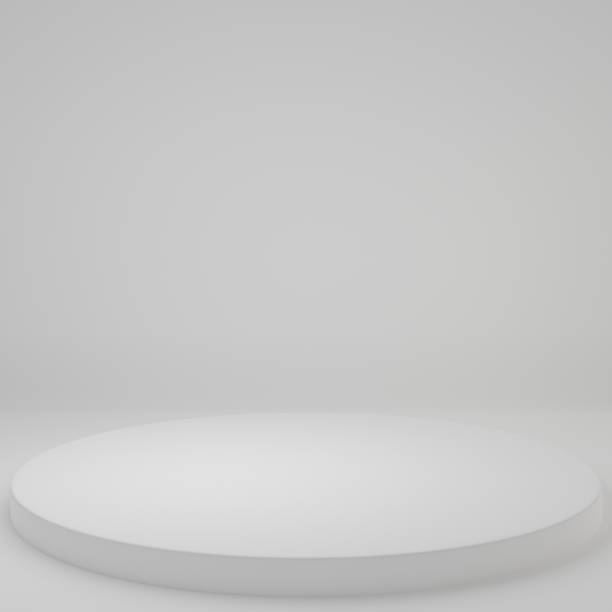 istock Product Stand in white room ,Studio Scene For Product ,minimal design,3D rendering 1364936392