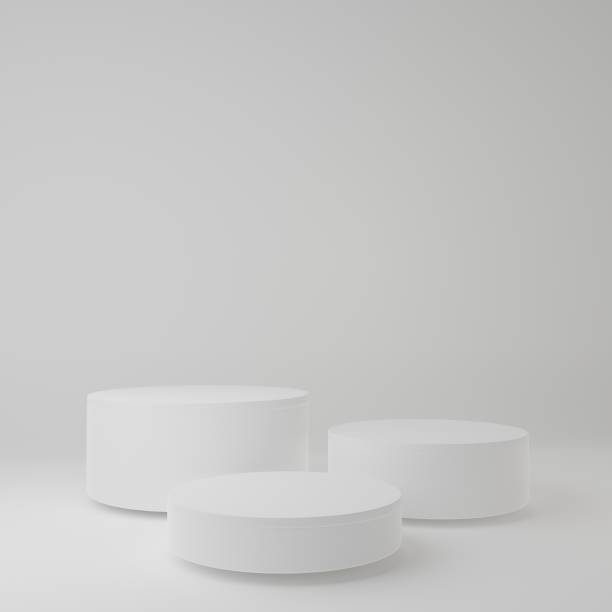 istock Product Stand in white room ,Studio Scene For Product ,minimal design,3D rendering 1364936458