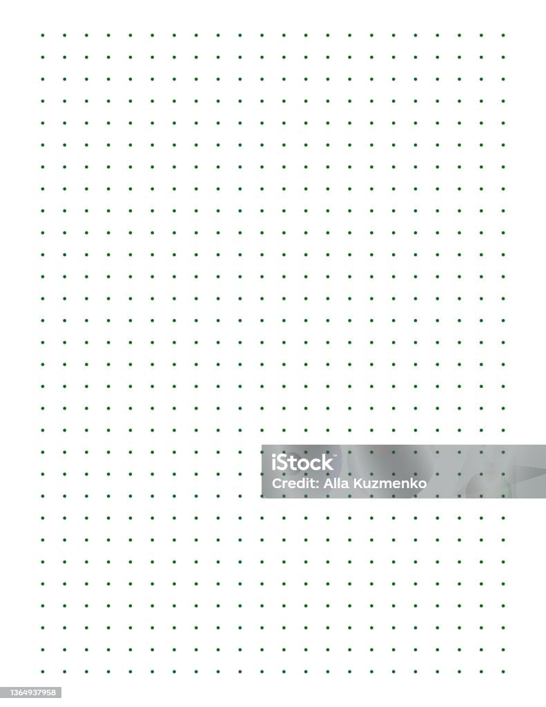 Graph Paper Printable Dotted Grid Paper On White Background Geometric  Abstract Dotted Transparent Illustration With Dots For School Notebook  Diary Notes Print Realistic Paper Blank Size Letter Stock Illustration -  Download Image