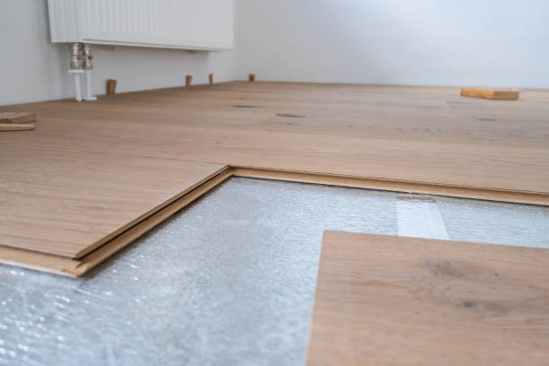 istock Home Renovation Project, Laying Wood Floor 1364950398