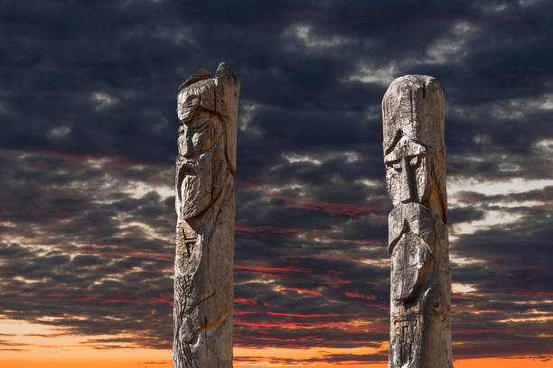 istock A pagan wooden idols. 1364954511