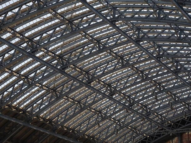 istock Roof structure above London St Pancras 1364954957