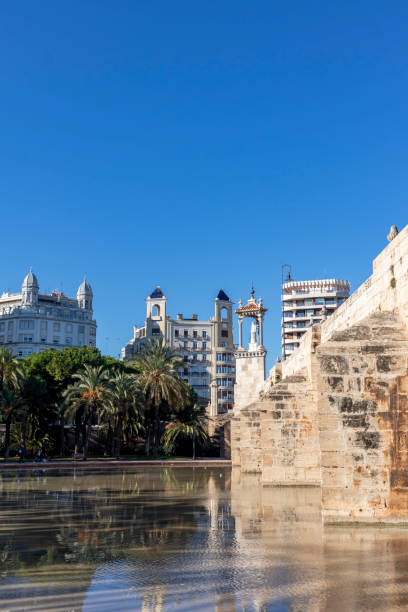 istock Bridge, buildings and artificial lake 1364958785