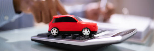istock Toy Car Loan Budget 1364960336