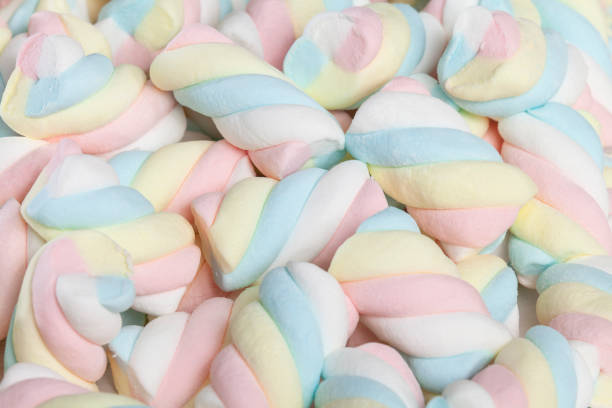 istock Multicolored Marshmallows - Tasty, Colorful And Fluffy Marshmallows. 1364961559