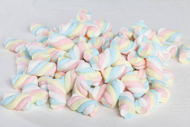 istock Multicolored Marshmallows - Tasty, Colorful And Fluffy Marshmallows. 1364961560