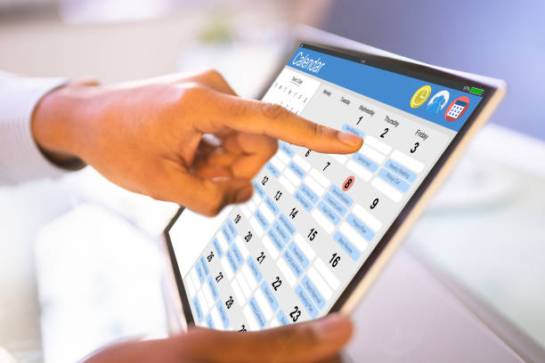 istock Online Calendar Business Planner 1364962172