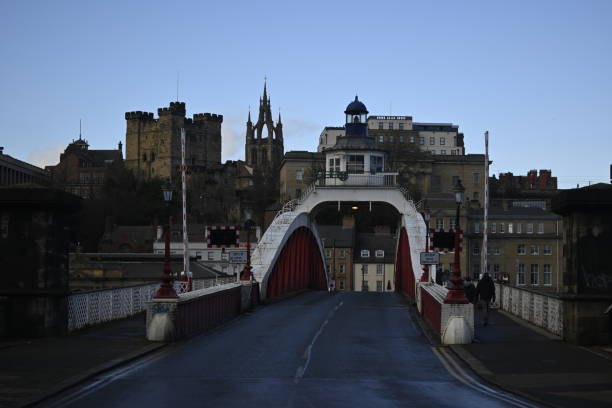istock Swing Bridge over River Tyne, England UK 1364963782