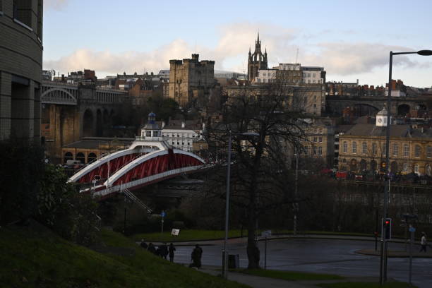 istock Swing Bridge over River Tyne, England UK 1364963785