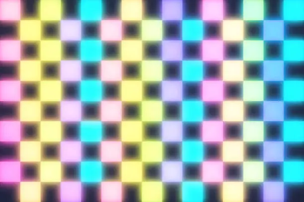 Vector illustration of Glow Grid Background