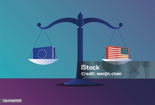 istock Libra, trade between the United States and the European Union 1364968909
