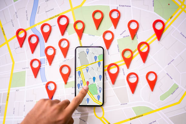 istock Local City Map Locator Pin Marker 1364970969