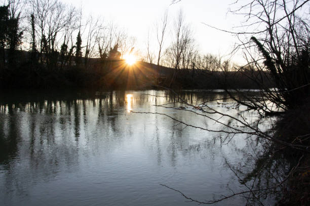istock Beautiful Winter  of Vipava river 1364978049