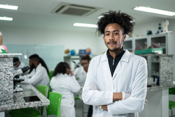 istock Portrait of a student in the lab 1364983808