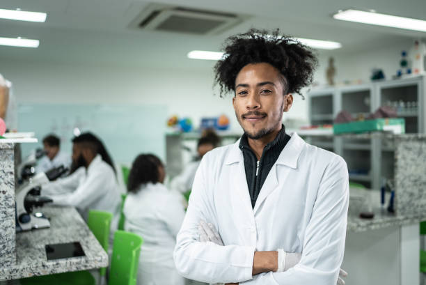 istock Portrait of a student in the lab 1364983829