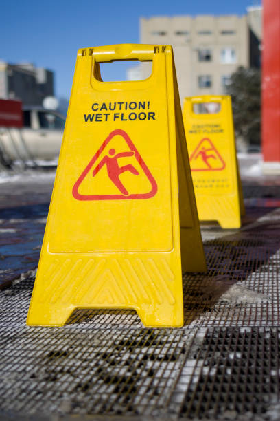 istock danger sign in a shopping mall . vertical shot , close up 1364987625