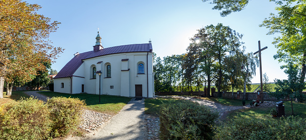 St. Mary's Sanctuary in Siedlatkowo VIllage - Jeziorsko Lake near Uniejow