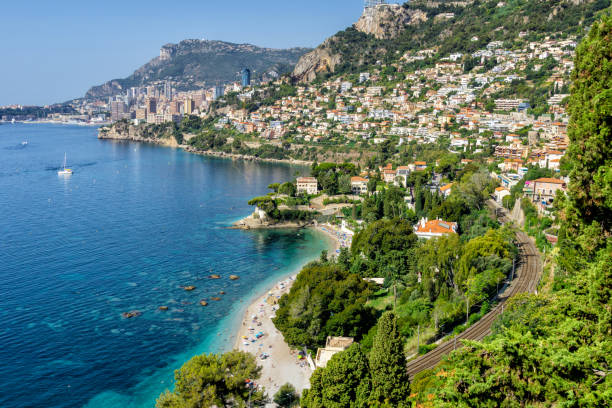 istock Panoramic view of the Cote d'Azur Bay 1365010686