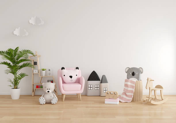 istock White child living room interior for mockup, 3D rendering 1365020299