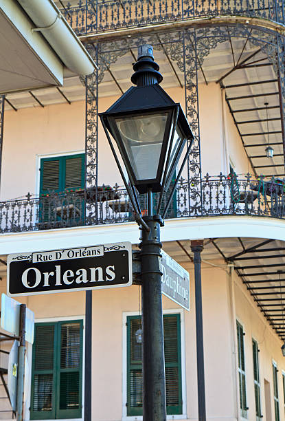 istock Lamp Post at Orleans and Dauphine 136502275