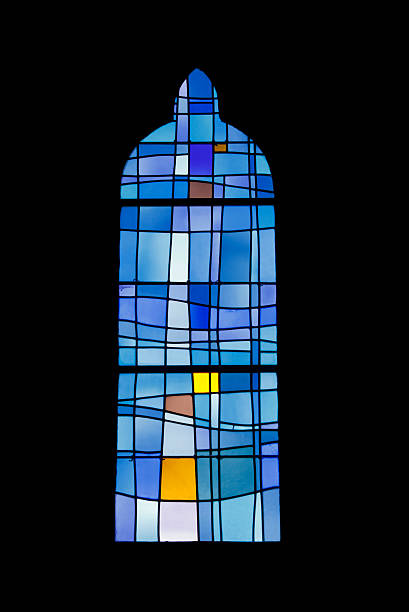 창 생트 patronille 교회 - stained glass church indoors close up 뉴스 사진 이미지