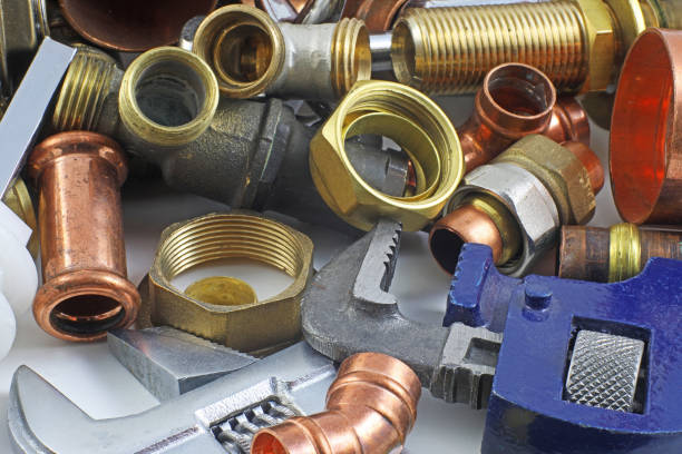 istock Plumber's pipes and fittings 1365027476