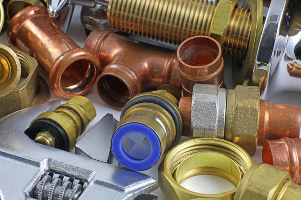 istock Plumber's pipes and fittings 1365027498
