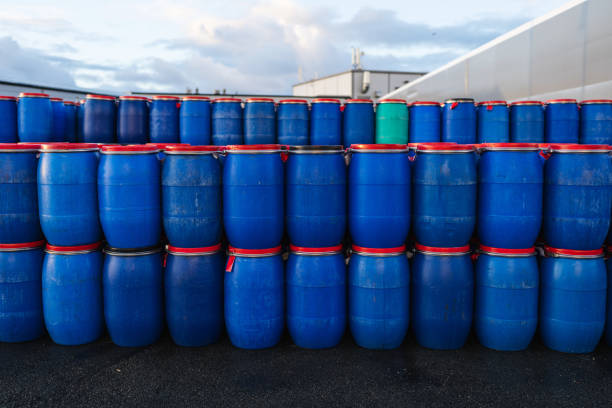 istock Salted herring in barrels storage 1365027777