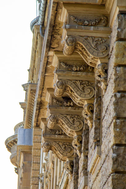istock Haydarpasa Train Station wall, Historical art stone engraving 1365028369