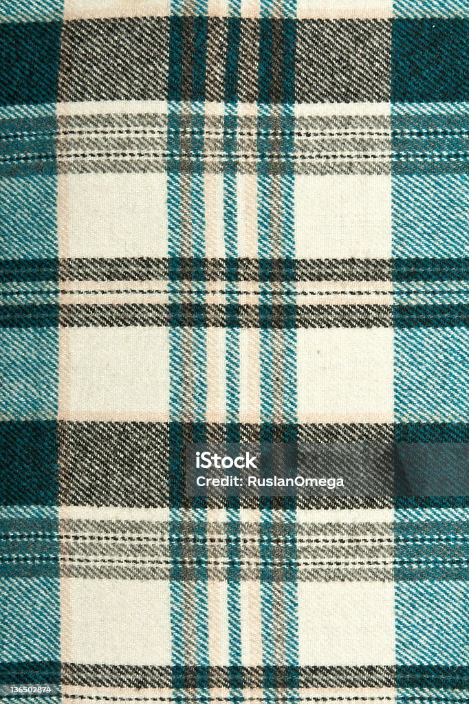 background background of blue and gray plaid fabric Abstract Stock Photo