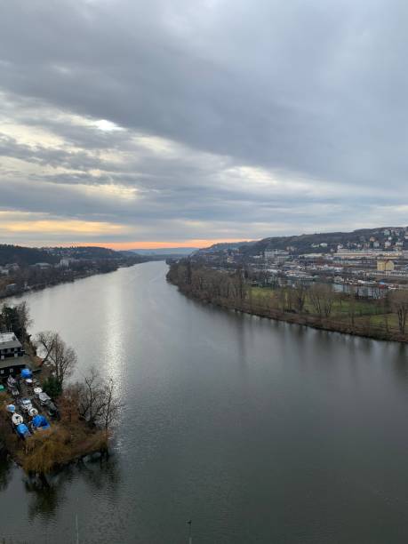 istock Skyscape above Vltava river 1365029422