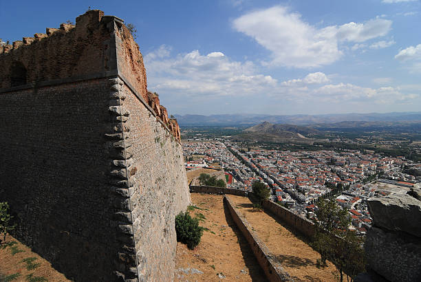 istock Nafplio town and its fort, Palamidi 136503062