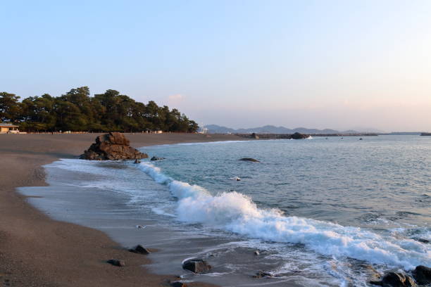 istock Katsurahama,Bow-shaped beach,Winter (Kochi City, Kochi Prefecture) 1365038817