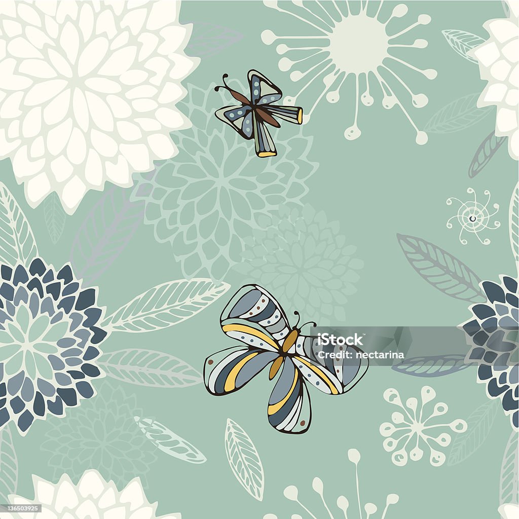 Motif floral sans - clipart vectoriel de Arbre en fleurs libre de droits