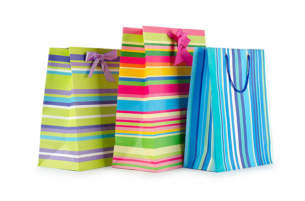 istock Shopping concept with bag on white 136503956