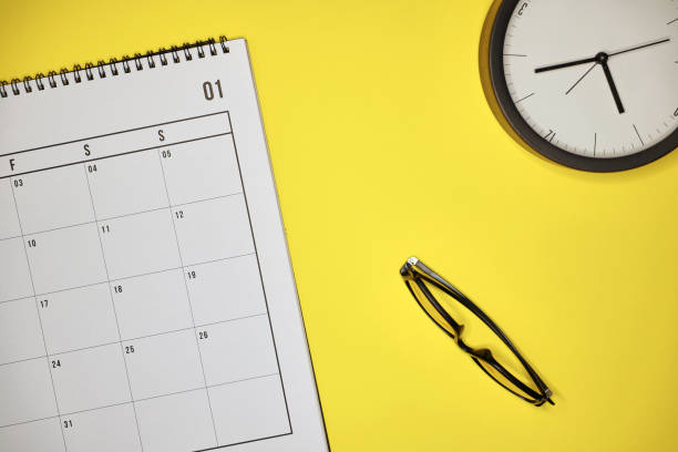 istock Monthly Business Calendar 1365041400