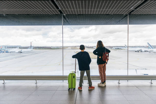 istock Family Air Travel 1365041425