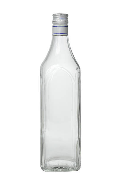 istock Glass Liquor Bottle Isolated on White Background 136504295