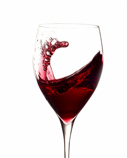 istock Glass of wine with movement 136504835