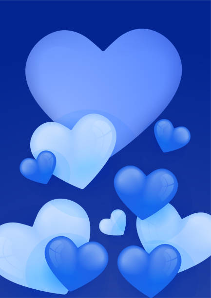 istock Blue universal love valentine background. Design for special days, women's day, valentine's day, birthday, mother's day, father's day, Christmas, wedding, and event celebrations. 1365069042