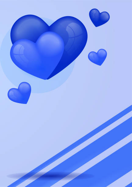 istock Blue universal love valentine background. Design for special days, women's day, valentine's day, birthday, mother's day, father's day, Christmas, wedding, and event celebrations. 1365071259