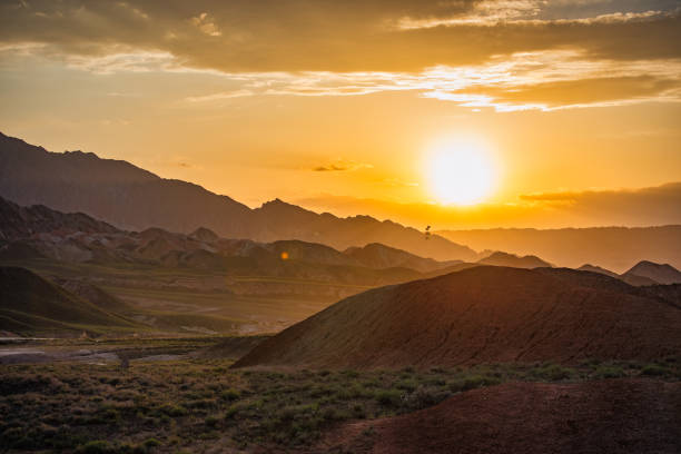 istock The Colorful Dangxia Landforms At the Qilian Mountains 1365081278