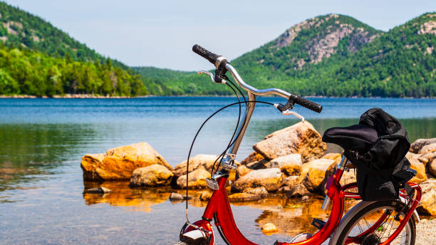 acadia national park maine - travel maine coast region lighthouse lighting equipment photos et images de collection