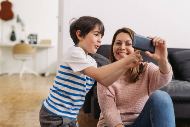 istock mother and son at home 1365082907