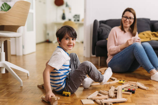 istock mother and son at home 1365082909