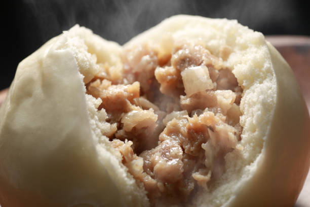 Hot steamed meat buns and pork buns
