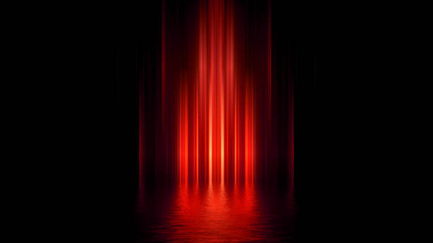 istock Futuristic showcase concept empty show scene Abstract geometric glow neon background,  technology banner. Product display, Scene 3D Render 1365086535